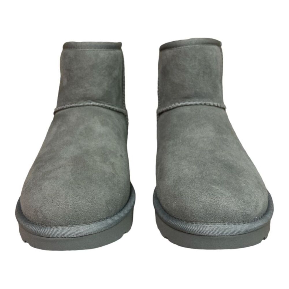 UGG Women's Classic Mini II Slip On Sheepskin Ankle Winter Boot - Gray